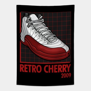 AJ 12 Retro Cherry Sneaker Tapestry