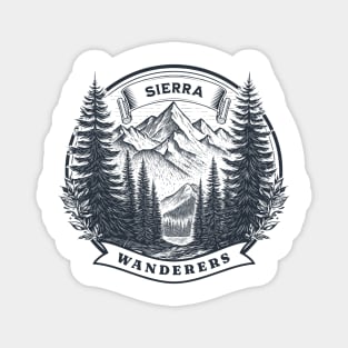 Sierra Wanderers Hiking T-shirt Magnet