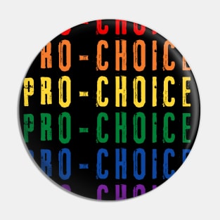 Pro-Choice, abortion Grunge Pin