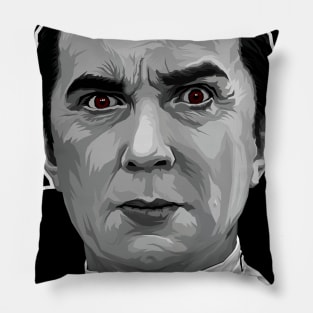 King of the Vampires (Grayscale Version) Pillow