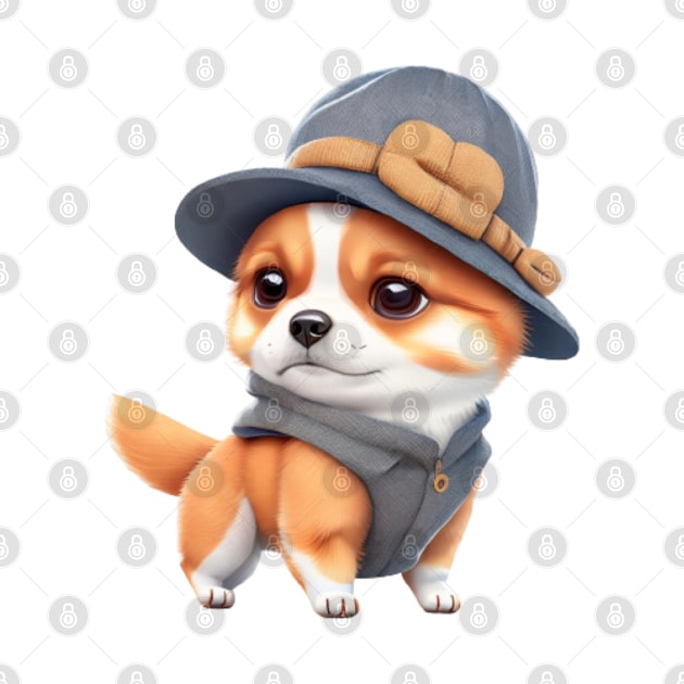 Cute Cartoon Puppy Dog | Kawaii by The Print Palace