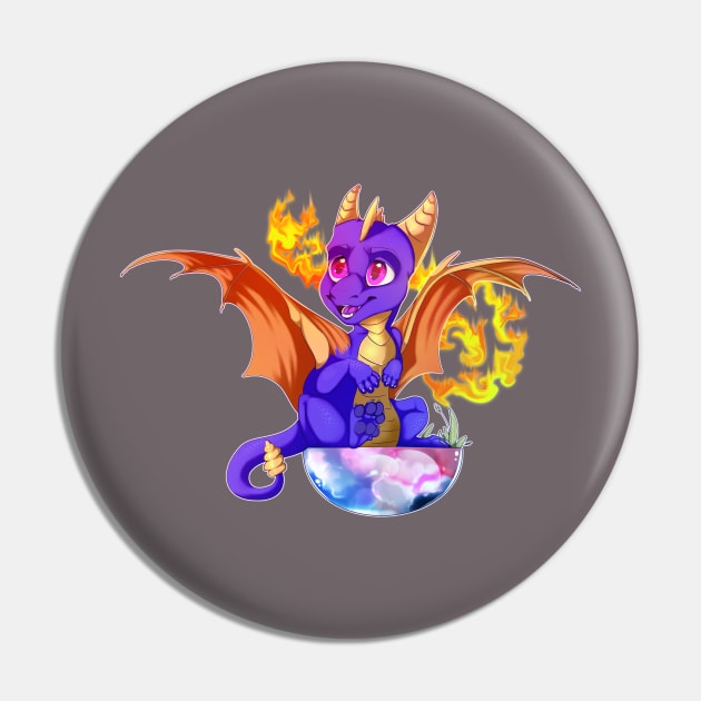 Chibi Spyro Pin by Shelzy_C