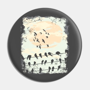 Birds, SUN SHINE Pin