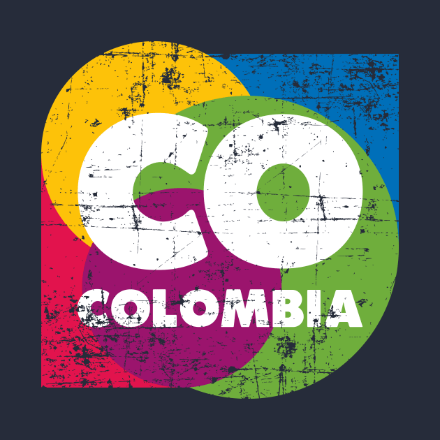 Colombia - CO - logo vintage design by verde