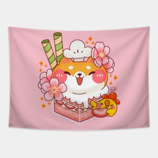 Sakura Strawberry Cake Box Tapestry