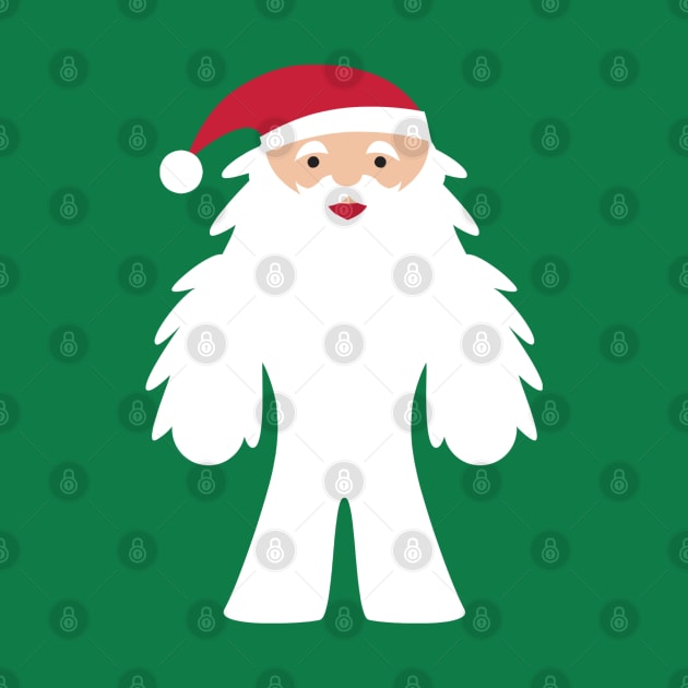 Funny Yeti Santa Claus by MedleyDesigns67