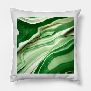 Deepest Emerald Green III Pillow