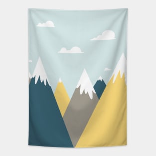 snow peaks mountains Tapestry