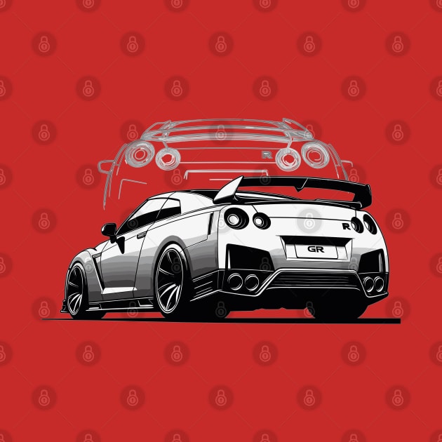 Nissan gtr by Vehicles-Art