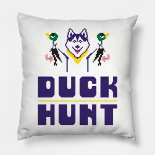 Husky Duck Hunt Pillow