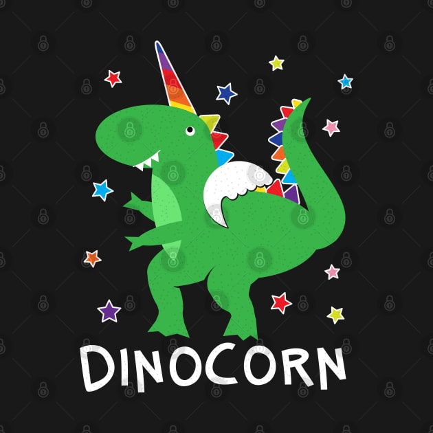 Dinocorn T Shirt Funny Unisaur Rainbow Cute Dino by BraaiNinja