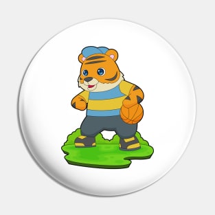 Tiger Basketball player Basketball Pin