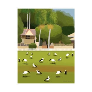 Ibis and Ducks on the Oval T-Shirt