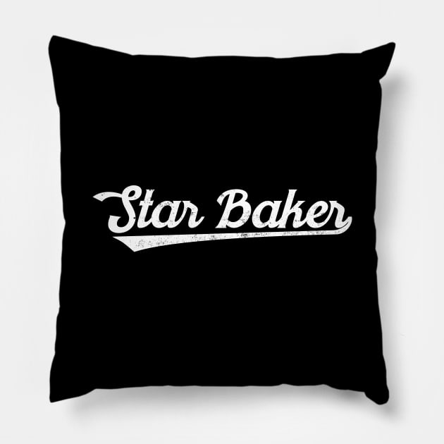 retro star baker Pillow by shimodesign