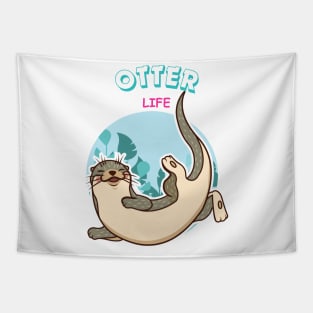 Happy Otter Tapestry