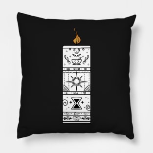 Candle (White) Pillow