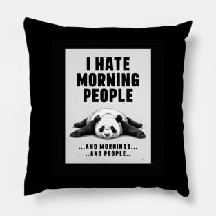 mornings people Pillow