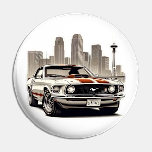 70s Ford Mustang Pin