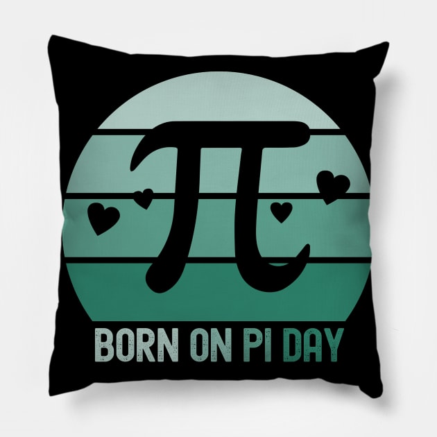 Born On Pi Day Happy Pi Day Birthday Gift Math Equations Pillow by Charaf Eddine