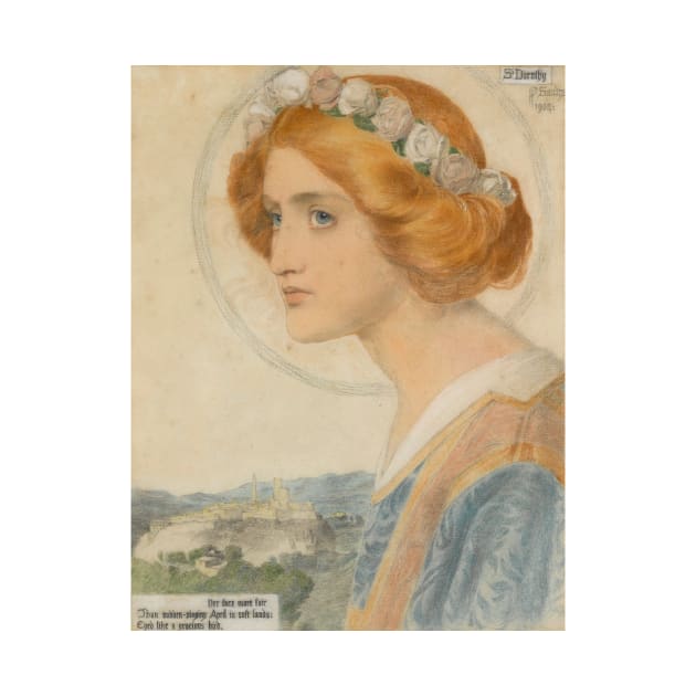 St. Dorothy by Frederick Sandys by Classic Art Stall