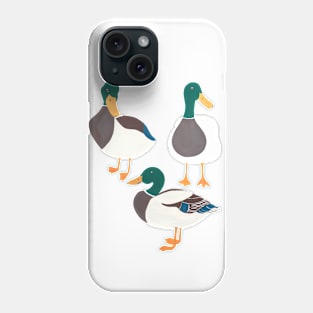 Happy ducks from the lake Phone Case