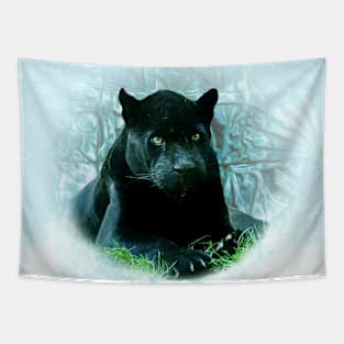 Black jaguar Tapestry