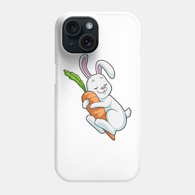 Rabbit with Carrot Phone Case by Markus Schnabel