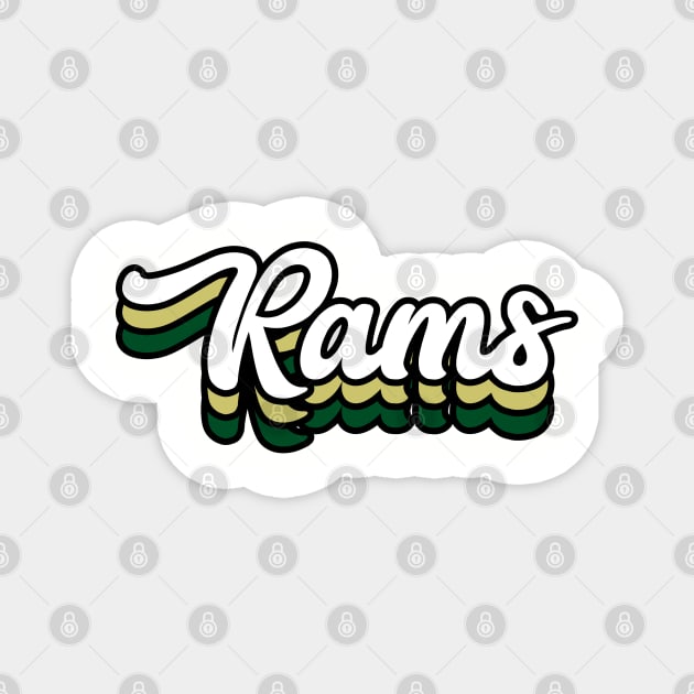 Rams - Colorado State University Magnet by Josh Wuflestad