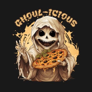 Ghoul Advertising a Pizza T-Shirt