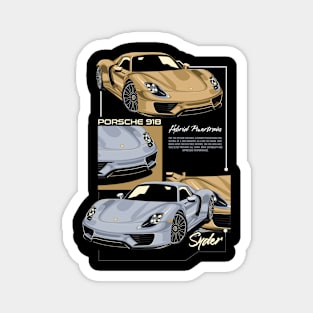 Vintage Porsche Spyder Magnet