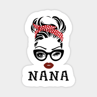 Nana Glasses Face Gift Grandma Mother's day Magnet