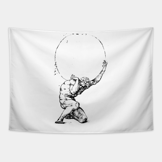 Atlas the Titan Tapestry by olemanner