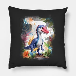 Cool Dinosaur Raptor Cute Velociraptor Dinosaur Pillow