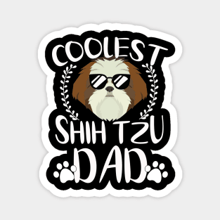 Glasses Coolest Shih Tzu Dog Dad Magnet