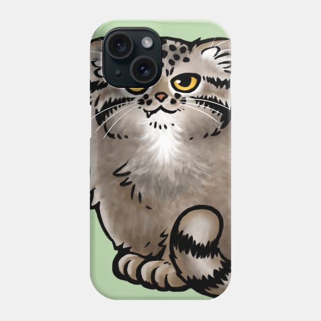 Pallas's Cat / Manul Cat Phone Case by Studio Marimo