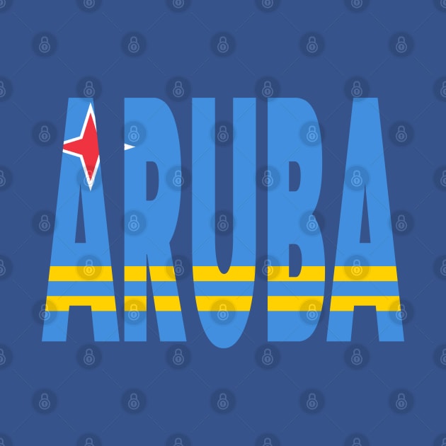 Aruba - Flag overlay on ARUBA by JossSperdutoArt