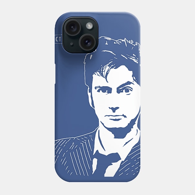 10th Doctor David T Phone Case by Diversions pop culture designs