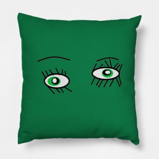 Green Eyes Pillow