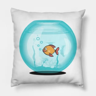 A Happy Goldfish Pillow
