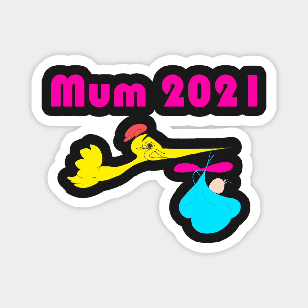 New mum 2021 Magnet by Artstastic