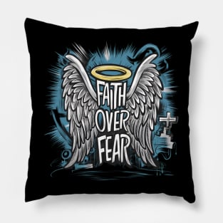 Faith Over Fear | T Shirt Design Pillow