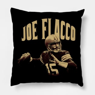 joe flacco vintage fan art Pillow