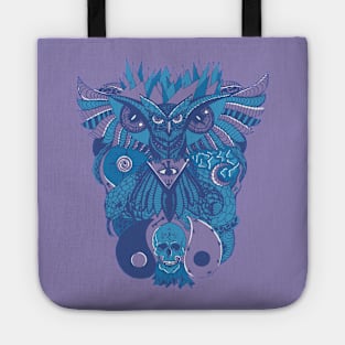 Mountain Blue Owl And Ageless Skull Tote