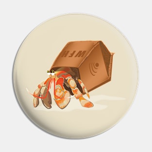 Hermitt the Crabworker Pin