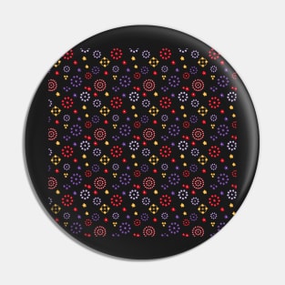 Vibrant Circles Pattern Pin