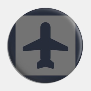 Plane Logo Design Pin