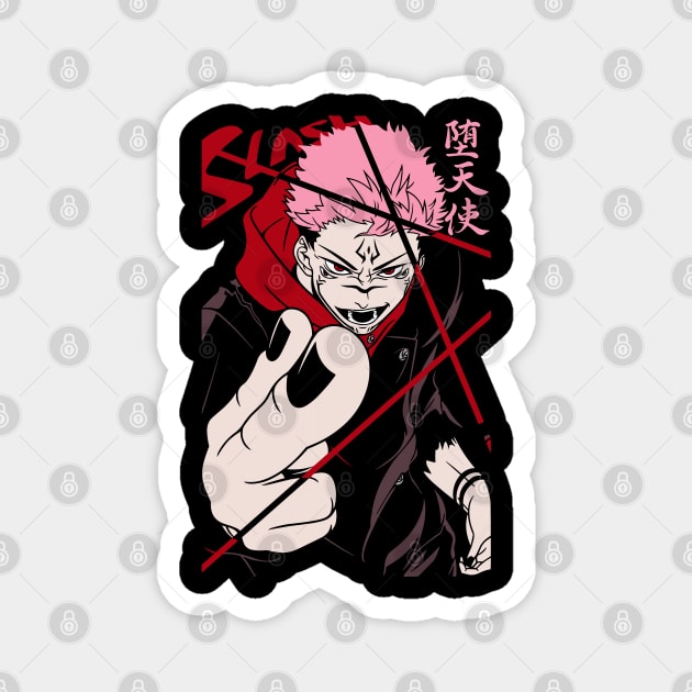 King of Curses Art - Jujutsu Kaisen Magnet by Otaku Vibes