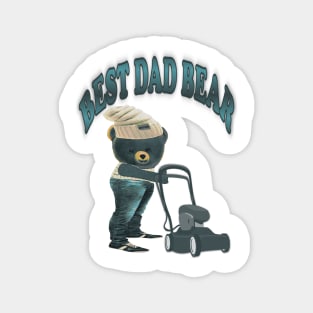 Father's Day. Best Dad Bear Magnet