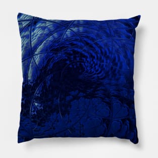 Blue September Birthstone Crystal Pillow