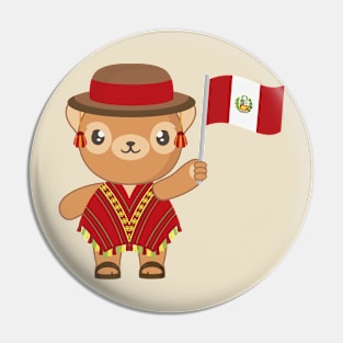 Peruvian bear Pin